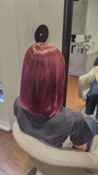 セミロング 小河 恵子のヘアスタイル