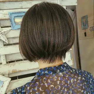 カラー ショート フリーランス所属・韓国ヘア レイヤー くびれヘアMATSUのヘアスタイル