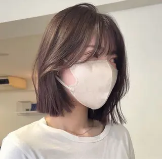 ミディアム コウ チホウのヘアスタイル