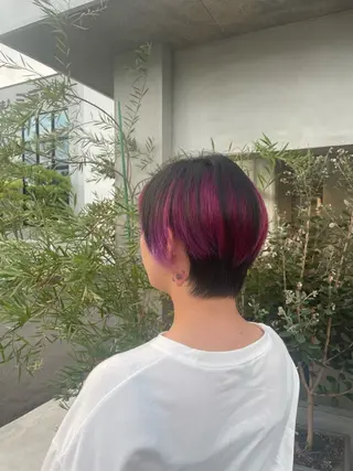 ショート カラー 透明感/艶髪カラー/ 韓国/rinaのヘアスタイル