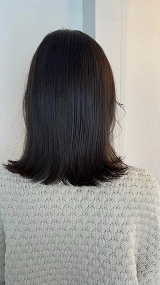 ミディアム 名駅/艶韓国風ヘア miyabiのヘアスタイル