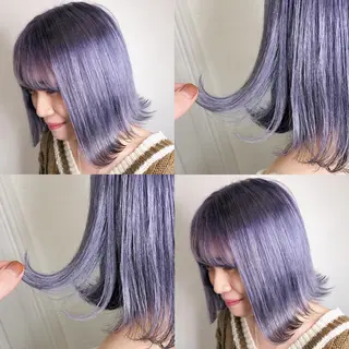 ショート カラー ヘアアレンジ メンズ キッズ 💟Chloe原宿店 🩶ハイトーンのヘアスタイル