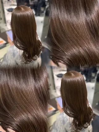 セミロング レイヤー×艶髪🤎. 𝜗𝜚hitomiのヘアスタイル