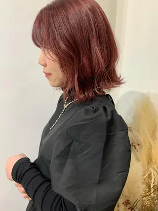 セミロング カラー レイヤー/顔周り /AKARIのヘアスタイル