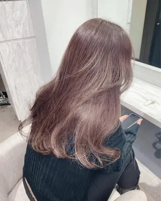 セミロング 京都レイヤーカット/ 縮毛矯正/羽柴りくのヘアスタイル