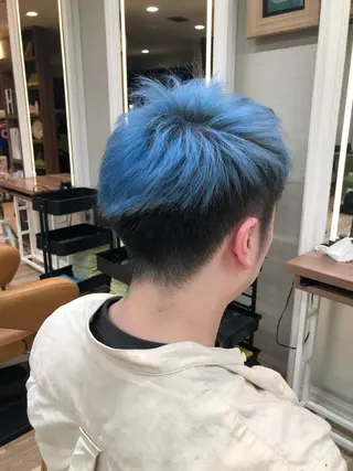 ショート カラー メンズ dogstar小林諒 レイヤー/パーマのヘアスタイル