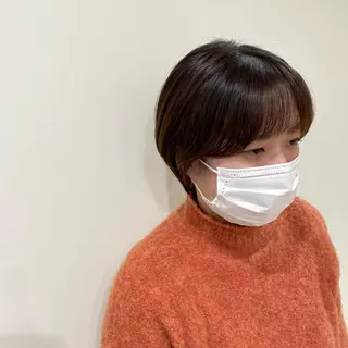 ショート 巻けるケア縮毛矯正✨ ケアカラー✨山下のヘアスタイル