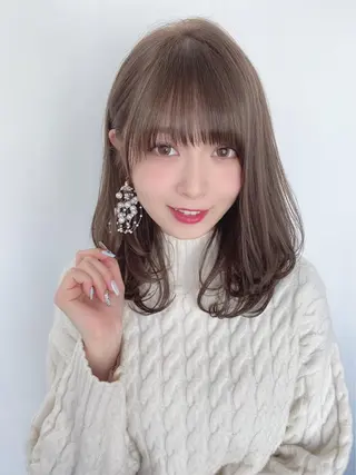 ミディアム カラー ヘアアレンジ 女性が憧れる ショート/角田愛和のヘアスタイル