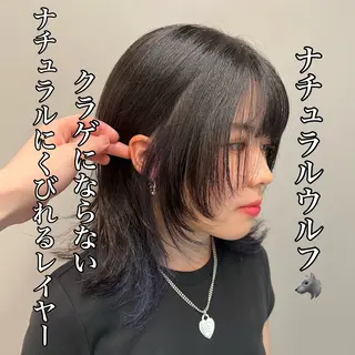 ミディアム 🐺立川のウルフ屋 さん🐺おかみ🐺のヘアスタイル