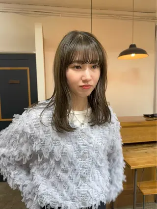 セミロング NAGISA 🎀透明感カラー🎀のヘアスタイル