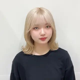 ミディアム カラー 💖暖色・ハイトーン 🐈みおり💖のヘアスタイル