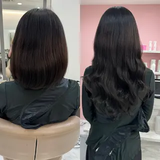 ロング 濱川響太レディース カットモデルのヘアスタイル