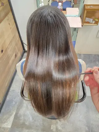 セミロング ️🩵美髪矯正 みおのヘアスタイル