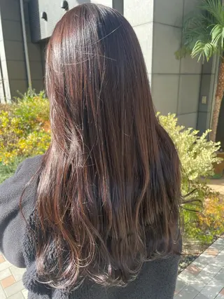 ロング カラー SOYON なんば店所属・水島 真彩のヘアスタイル