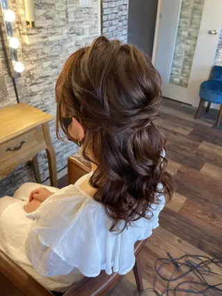 ミディアム ヘアアレンジ hair make  Lucciのヘアスタイル