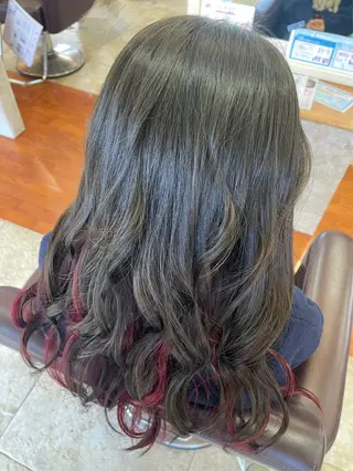 ロング VENIRE古川店所属・端野七海 縮毛矯正のヘアスタイル