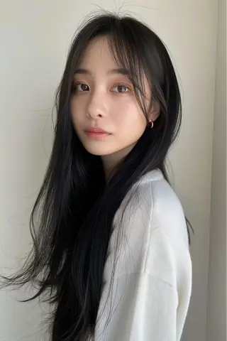 ロング カラー 圧倒的似合わせ ケアカラーYUTOのヘアスタイル