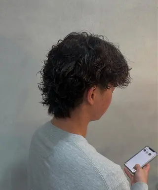 ショート パーマ 濱﨑 璃乃のヘアスタイル