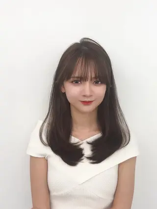 ミディアム カラー ヘアアレンジ 顔周り&ミディアム 特化/池袋/kokiのヘアスタイル