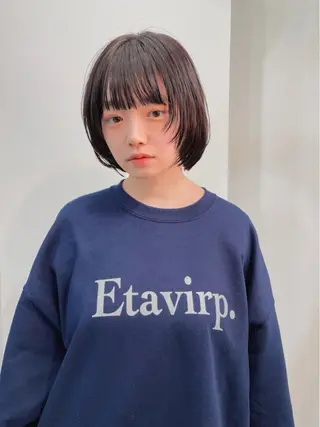 ショート レイヤーパーマ＊ 顔まわり似合わせのヘアスタイル