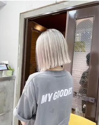 ショート カラー 断髪刈舞所属・フェード・メッシュ ハイトーン/fumaのヘアスタイル