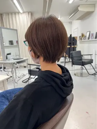 ショート 山崎結菜 🫧透明感カラーのヘアスタイル