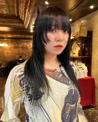 ロング カラー haco＋所属・圧倒的デザイン力 店長🎨RENAのヘアスタイル
