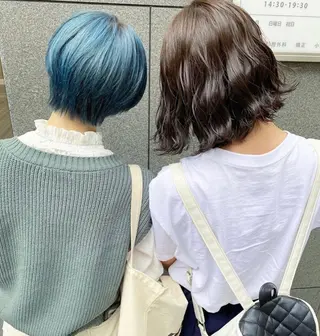 ミディアム カラー 🧡色落ちまで2度綺 麗なカラー🧡ヨシキのヘアスタイル