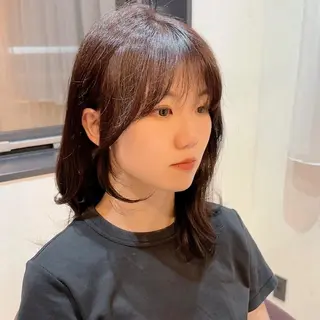 ミディアム 🌹ハッシュカット、 レイヤー韓国ヘア🌹のヘアスタイル