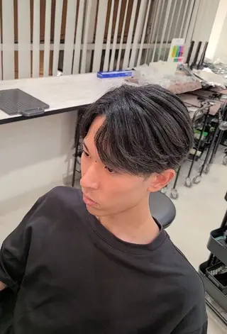 メンズ ミディアム Lapis 名古屋駅前店所属・LEN名古屋/パーマ 海外ヘア/メンズ特化のヘアスタイル