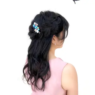 ロング ヘアアレンジ これた🧸ヘアメ職人 ♡髪質改善♡カラーのヘアスタイル