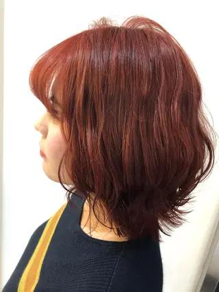 ミディアム カラー GLROW haruhiのヘアスタイル