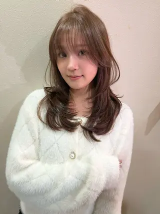 セミロング 韓国ヘア⭐️石原 宏武⭐️のヘアスタイル