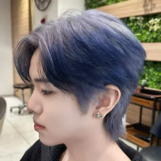 カラー メンズ ラフィス池袋所属・✨本格的韓国スタイル 特化✨ﾊﾙｶ✨️のヘアスタイル