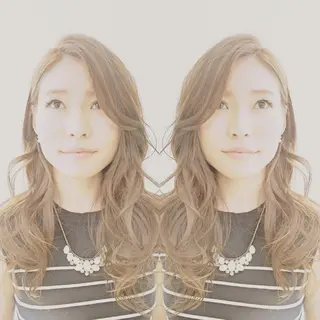 セミロング ロング カラー hair salon Ranun髪質改善のヘアスタイル