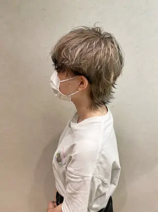 ショート カラー 白取 星矢のヘアスタイル