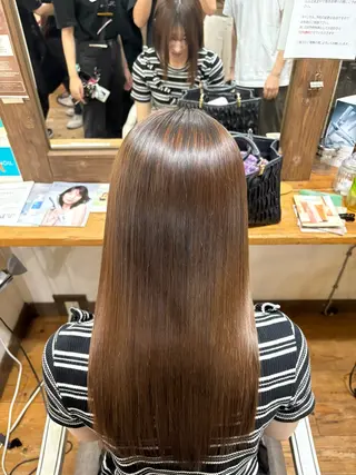 ロング 西元 群/艶髪/髪質改善のヘアスタイル