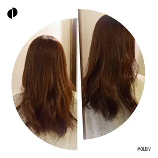 セミロング ロング カラー ✨縮毛矯正✨髪質改善 ナカシマ ユミのヘアスタイル