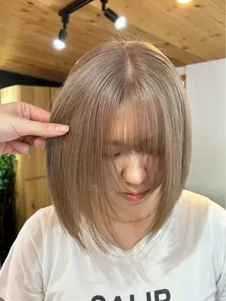 ショート カラー 韓国/ハイトーン/ ボブ🎀MIKU🎀のヘアスタイル