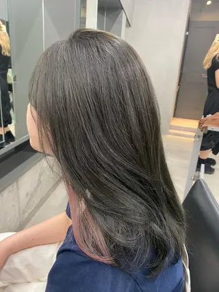 ロング カラー レイヤー/柔色 カラー/SAkiのヘアスタイル