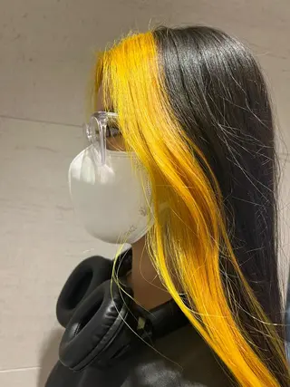 ロング カラー ヘアアレンジ Moana by HEADLIGHT所属・tomoka/ デザインカラー🌺のヘアスタイル