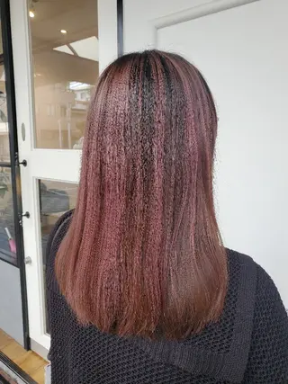 セミロング カラー 近森 美帆[モーラ高石店]のヘアスタイル