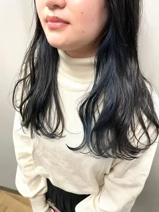 セミロング カラー パーマ ヘアアレンジ メンズ キッズ ネイル マツエク・マツパ tatsumi/ボブ ウルフ/レイヤーのヘアスタイル