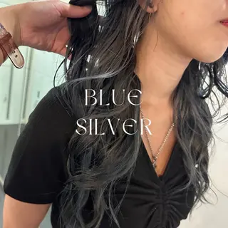 セミロング カラー ハイトーン/暖色/ 眉/メイク/Rinaのヘアスタイル