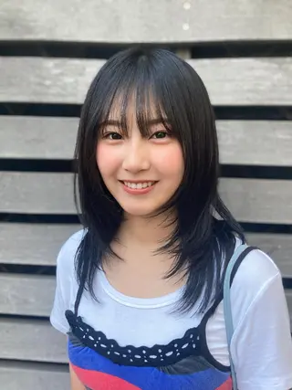 セミロング カラー ウルフレイヤー エクステ/kokiのヘアスタイル