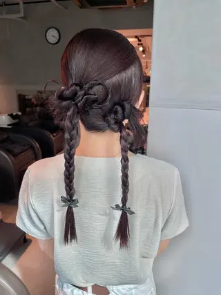 ヘアアレンジ charm《銀座》 ヘアセット/縮毛矯正のヘアスタイル