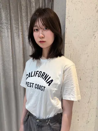 ミディアム カラー mai / linoah˚✧のヘアスタイル