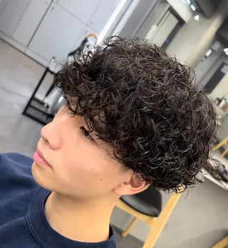 ショート パーマ メンズ 松下 友希 【fifth】のヘアスタイル