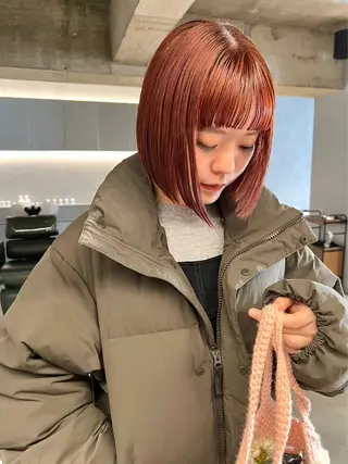 ミディアム 加古 遥のヘアスタイル