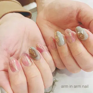 ネイル arm in arm ︎✿Yamamotoのマツエク・マツパデザイン